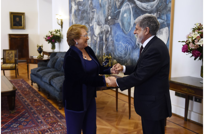 Unitaid’s Chair received by Chile’s President Bachelet